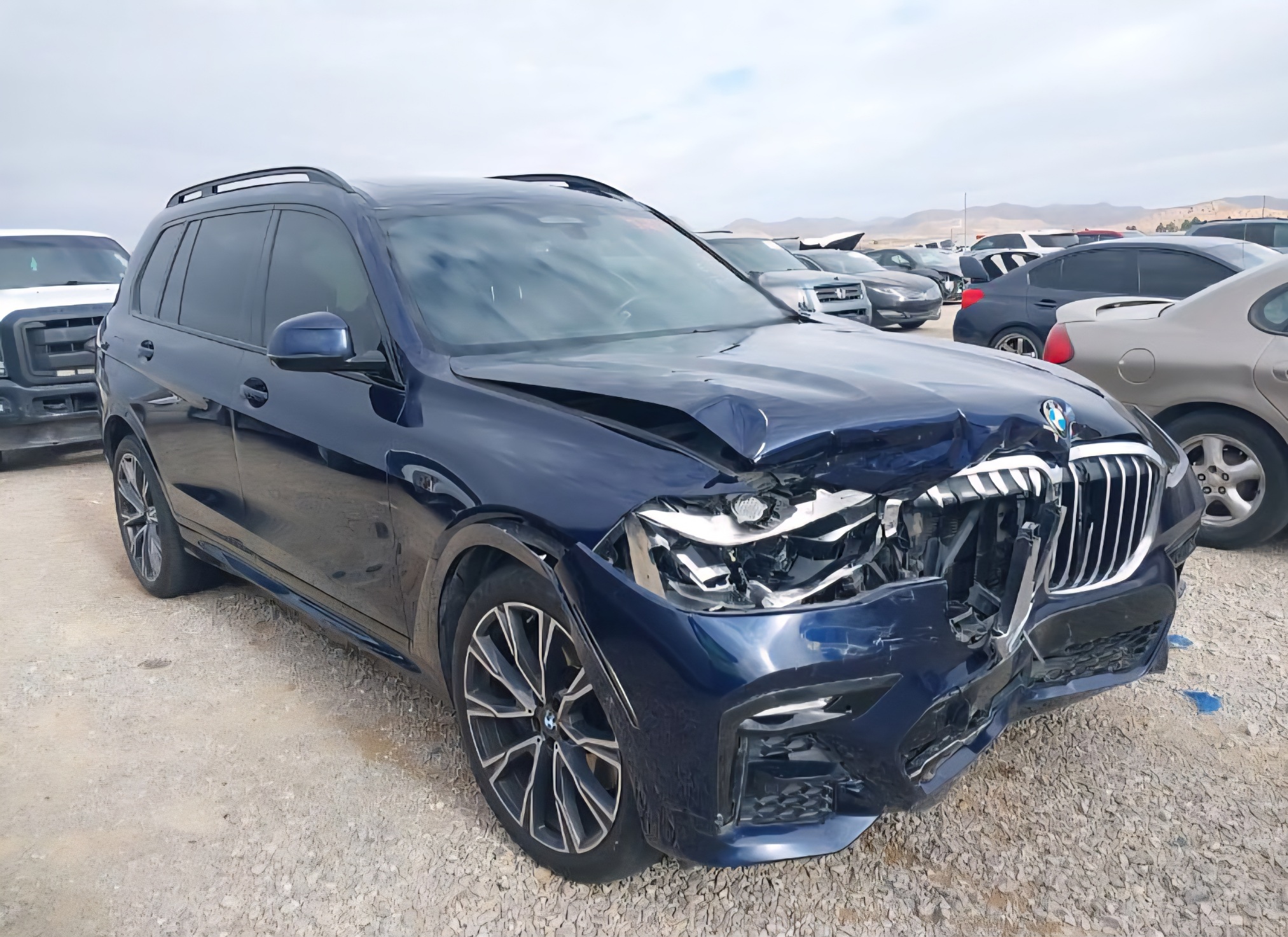 BMW X7 2020 BLUE vin: 5UXCW2C00M9E43416